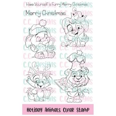C.C. Designs Clear Stamps - Holiday Animals